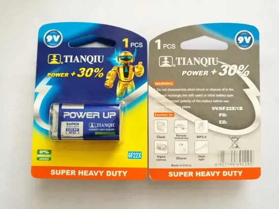 6F22 9V Carbon Zinc Battery — Super Heavy Duty Block — image 1