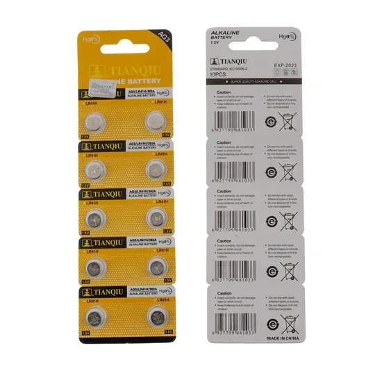 AG3 / LR41 Alkaline Button Cell 1.5V — Watch Battery — image 1