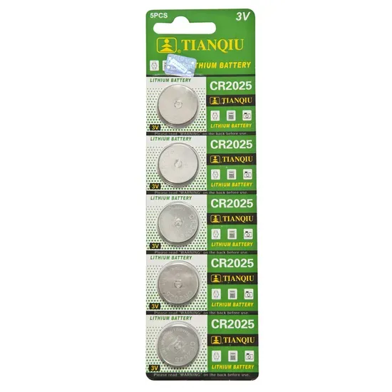 CR2025 Lithium Button Cell 3V — Thin 20mm Coin Battery