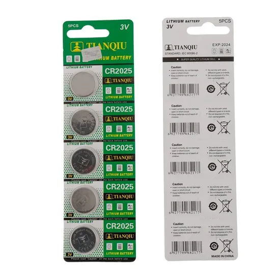 CR2025 Lithium Button Cell 3V — Thin 20mm Coin Battery — image 2