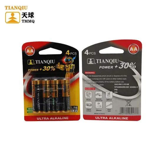 LR6 AA Alkaline Battery 1.5V — 2400mAh, 5-Year Shelf Life