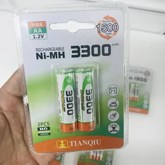 AA NiMH Rechargeable Battery 3300mAh — High Capacity Cell